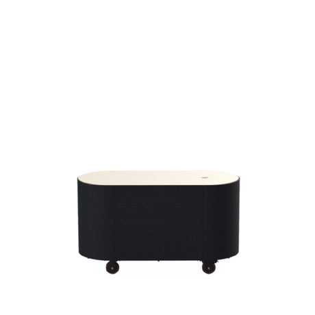 Steelite MGCOVC03VXXB - Oval Base Cart With Vanilla Top And Black Cover, Mogogo Furnishings
