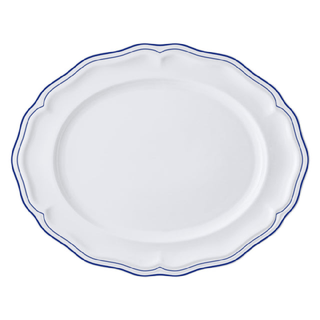 Steelite 62579FP817 Oval Platter 13.0" X 10.5" X 1.0" Adelina