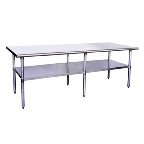 Hubert 98054 - Kratos® Work Table, 96"W X 24"D, 16 Gauge Stainless Steel