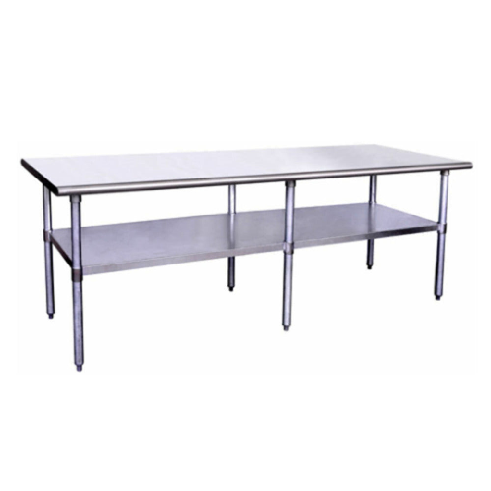 Hubert 28W-174 - Kratos® Work Table, 96"W X 24"D X 34"H, 16 Gauge 304-series Stainless Steel
