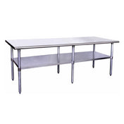 Hubert 28W-174 - Kratos® Work Table, 96"W X 24"D X 34"H, 16 Gauge 304-series Stainless Steel
