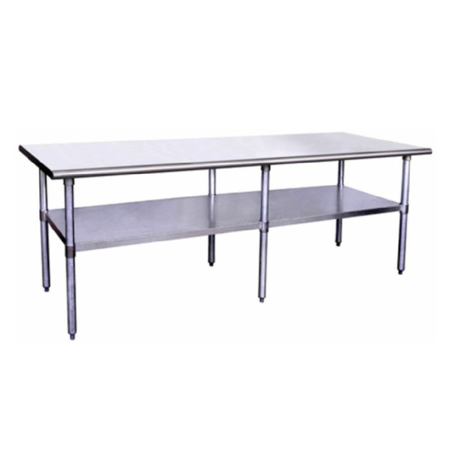 Hubert 28W-174 - Kratos® Work Table, 96"W X 24"D X 34"H, 16 Gauge 304-series Stainless Steel