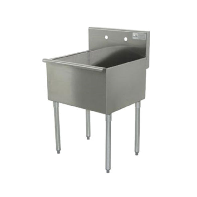 Advance Tabco 4-1-18 - Square Corner Scullery Sink, 1-compartment, 18"W X 21"D Front To-back X 14" Deep Sink Compartment