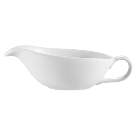 CAC China SBT-20 Accessories Sauce Boat And Saucer Set Includes: (1) 20 Oz. 9-1/4"L X 7"W X 2-3/4"H