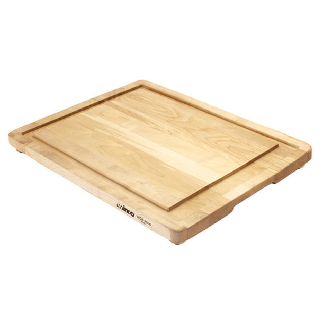 Winco WCB-2016 Wooden Carving Board 20" X 16" X 1" Rectangular