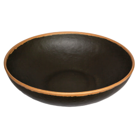 GET Enterprises B-330-BR Pottery Market™ Display Bowl 5.5 Qt. (6 Qt. Rim-full) 13-1/2" Dia. X 3-3/4"H