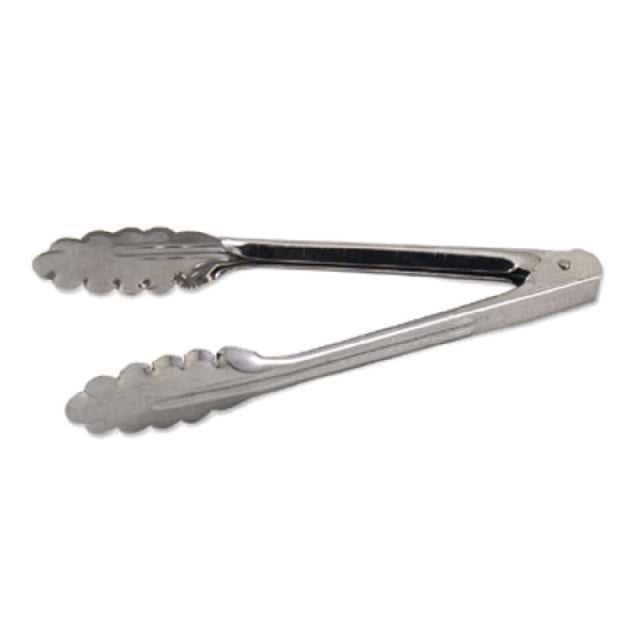 Alegacy Foodservice Products 3507 Spring Tongs 7"L Scalloped Gripping Edge