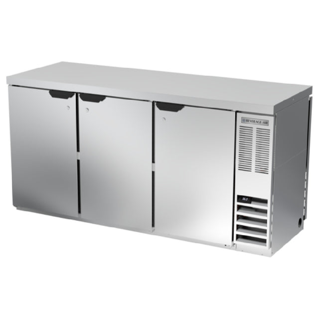 Beverage Air BB72HC-1-F-PT-S-27 Refrigerated Open Food Rated Back Bar Pass-Thru Storage Cabinet