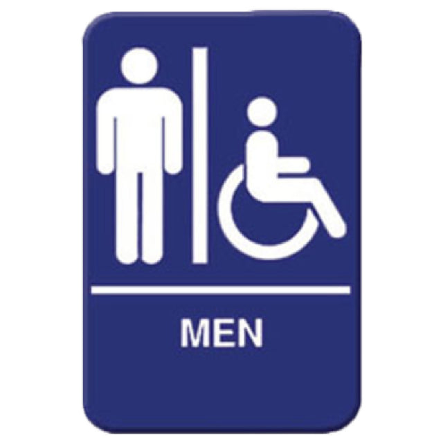 Royal Industries ROY 695631 A Sign 6" X 9" "Men/Accessible"