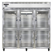 Continental Refrigerator 3RNGDHD Refrigerator Reach-in Display Three-section