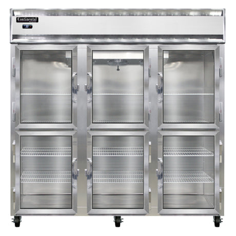 Continental Refrigerator 3RNGDHD Refrigerator Reach-in Display Three-section