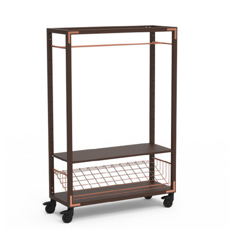 Steelite MGCCAN11DCXW Canvas Coat Rack Dark Brushed Copper On Casters Steelite Performance