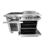 Connerton Cooking CN48-4-24G_NAT Restaurant Range Gas 48"W X 33.9"D