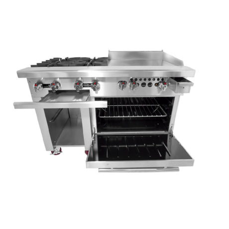 Connerton Cooking CN48-4-24G_NAT Restaurant Range Gas 48"W X 33.9"D