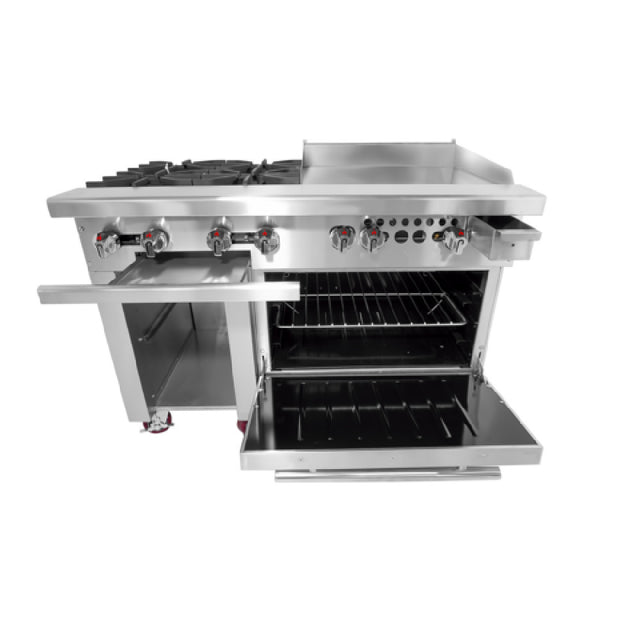 Connerton Cooking CN48-4-24G_NAT Restaurant Range Gas 48"W X 33.9"D