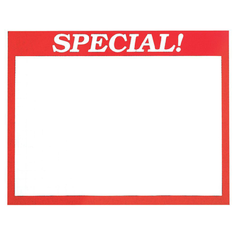 Hubert 81176 - Sign Card, "Special" Imprinted, 7" X 5-1/2"