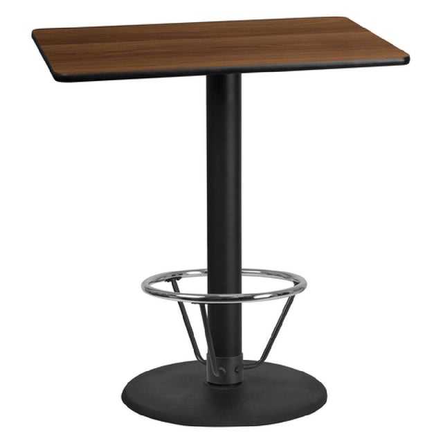 Flash Furniture XU-WALTB-3042-TR24B-4CFR-GG Table 42"W X 30"D X 43-1/8"H Bar Height