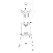 Franklin Machine Products 215-1030 Head 6-section With Knob