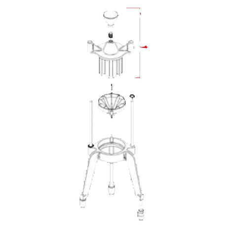 Franklin Machine Products 215-1030 Head 6-section With Knob