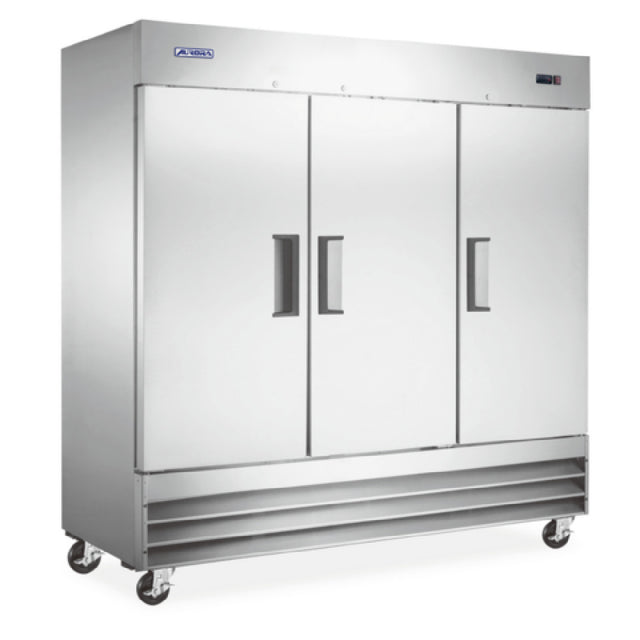 Omcan USA 59028 - (RE-CN-0067E-HC) Aurora Refrigerator, Reach In, Three-section