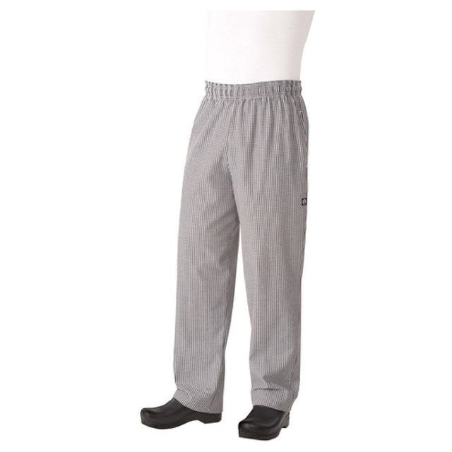 Chef Works NBCP0007XL Essential Baggy Pants Elastic Waistband With Drawstring