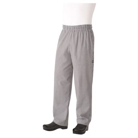 Chef Works NBCP000XXS Essential Baggy Pants Elastic Waistband With Drawstring