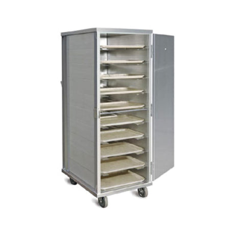 Piper Products AD-6S - Enclosed Tray Delivery Cart, Aluminum, (1) 270° Swing Door With Side Latch