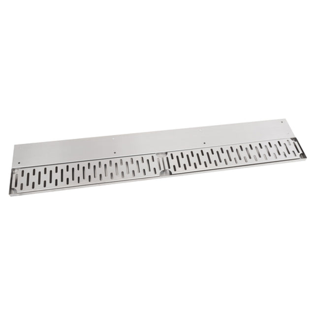 John Boos UBDR-12 Bar Drink Rail 12"W X 8"D X 3/4"H (1) Removable Perforated Grate