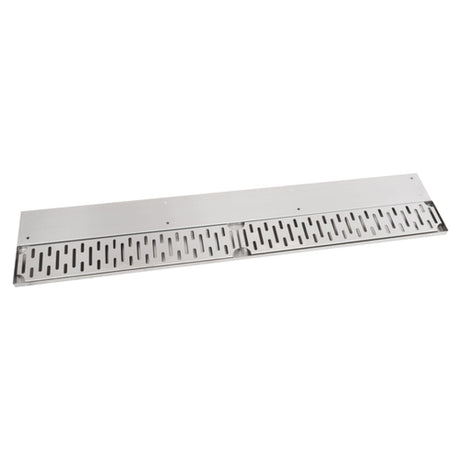 John Boos UBDR-30 Bar Drink Rail 30"W X 8"D X 3/4"H (1) Removable Perforated Grate