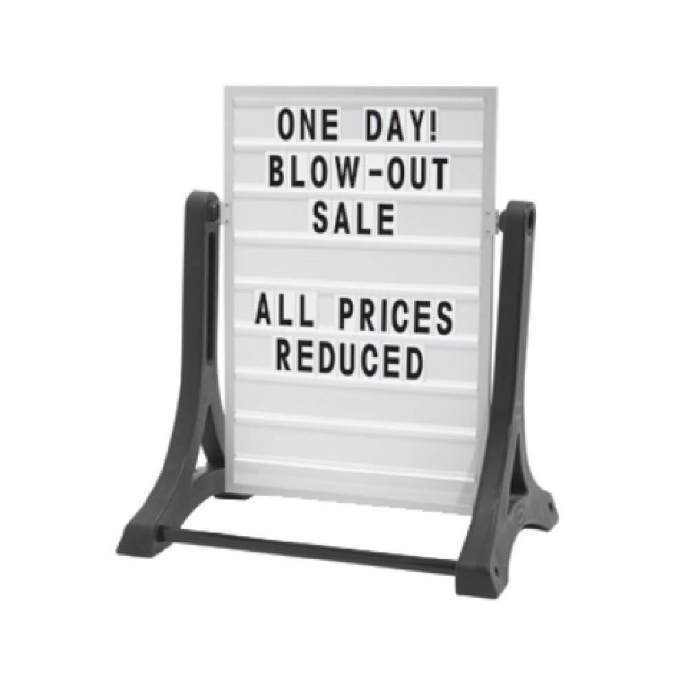 Aarco ROC-1 The Rocker™ Sidewalk Sign 36"H X 24"W (board Only) 32"L X 22"W X 42"H (overall Length)