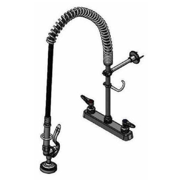 T&S Brass B-5120-B-145X EasyInstall Pre-Rinse Unit Deck Mount 8" Center