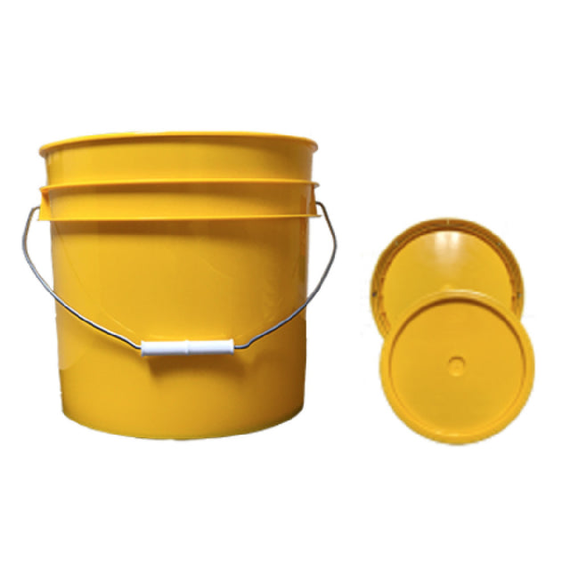 Buccaneer Container Corp 2006448070 (Buccaneer) Bucket With Yellow Lid (3.5) Gallon (custom Printed) (6 Each Per Case)
