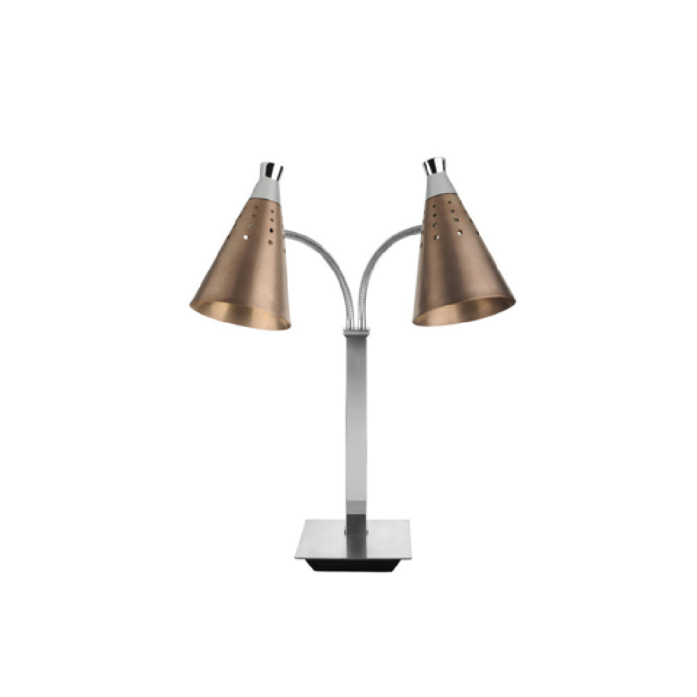 FOH BTC005COS18 Smart Buffet Ware® T-Collection Double Heat Lamp 110v Copper