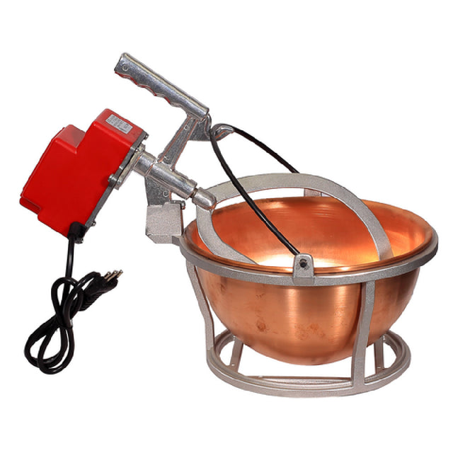 Omcan 47319 (MX-IT-0004) Hand Mixer 4 L Capacity Includes Copper Pot & Die-cast Steel Wire Support