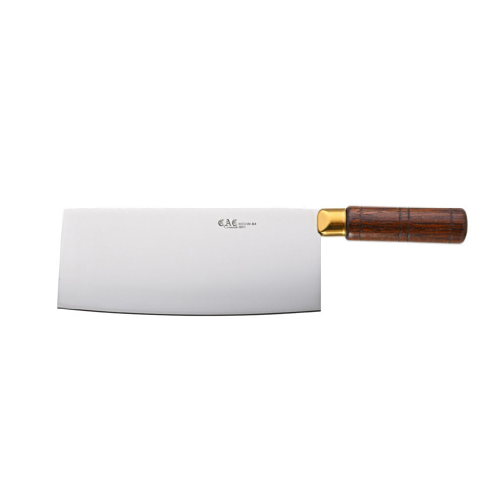 CAC China KCCW-84 Chinese Cleaver "8 With Wooden Handle