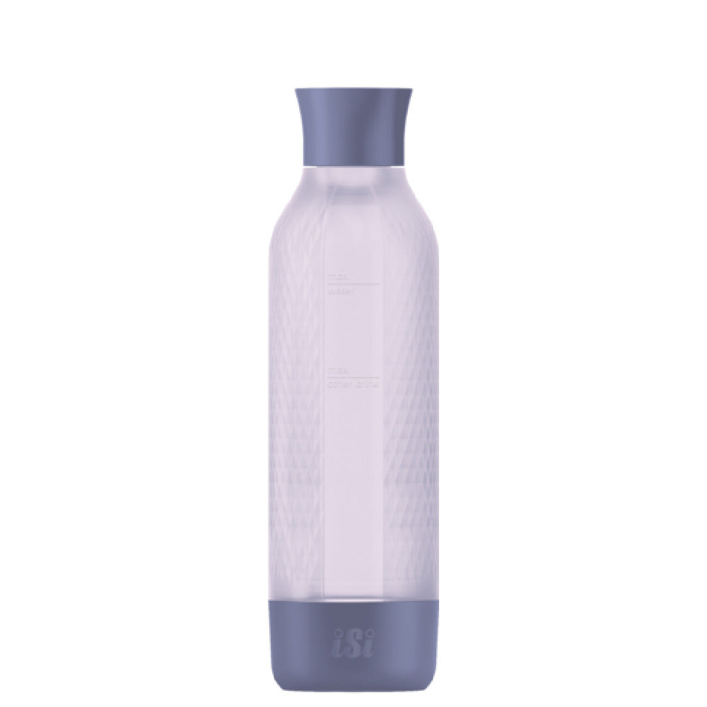 ISi North America 10961401 - ISi® Twist'n Sparkle Virtuoso Extra Bottle, Lilac, Refillable 1 Liter PET Bottle (BPA & Phthalate-free) In Silicone Sleeve