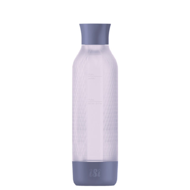 ISi North America 10961401 - ISi® Twist'n Sparkle Virtuoso Extra Bottle, Lilac, Refillable 1 Liter PET Bottle (BPA & Phthalate-free) In Silicone Sleeve