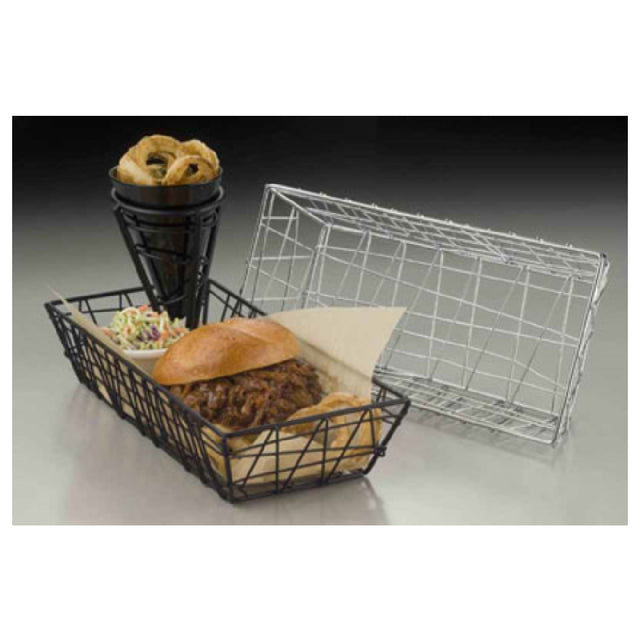 American Metalcraft ROB2613 Zorro Basket 13"L X 6"W X 2-1/2"H Rectangular