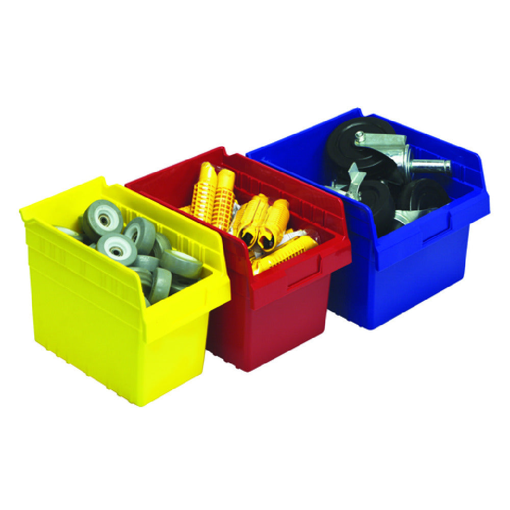 Quantum QSB806CS_RED - Economy Shelf Bin, Nesting, 6-5/8"W X 23-5/8"L X 8"H