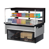 Turbo Air TOM-48L-UFD-W(B)-2SI-N Drop-In Horizontal Open Display Case Low Profile