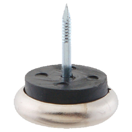 Franklin Machine Products 121-1035 Glide 1-1/2" Base Dia. Metal With Rubber Cushion