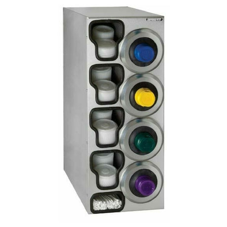 Dispense Rite SLR-C-4RSS Cup Dispensing Cabinet 32-1/2"H X 13"W X 23"D Interchangeable Gasket