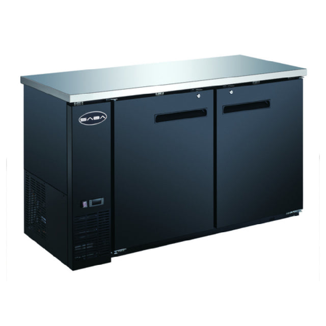 SABA SBB-27-58B Back Bar Cooler Two-section 58-7/8" W