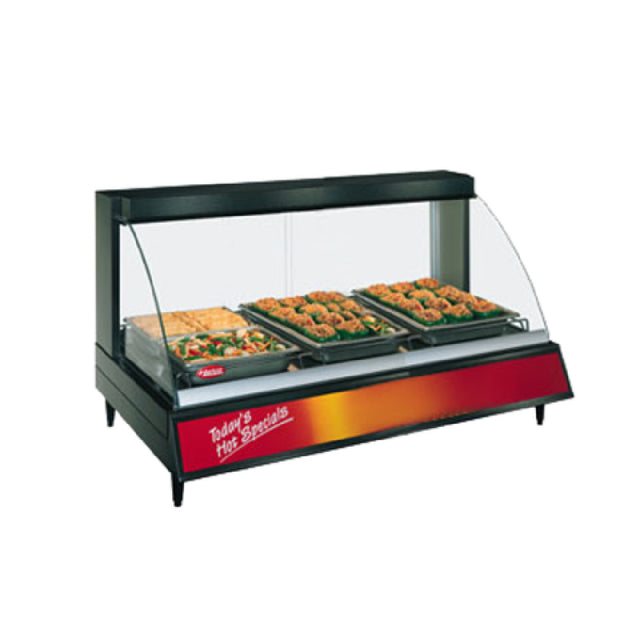 Hatco GRCD-3P_120/60/1 Glo-Ray® Designer Heated Display Case Tempered Curved Glass