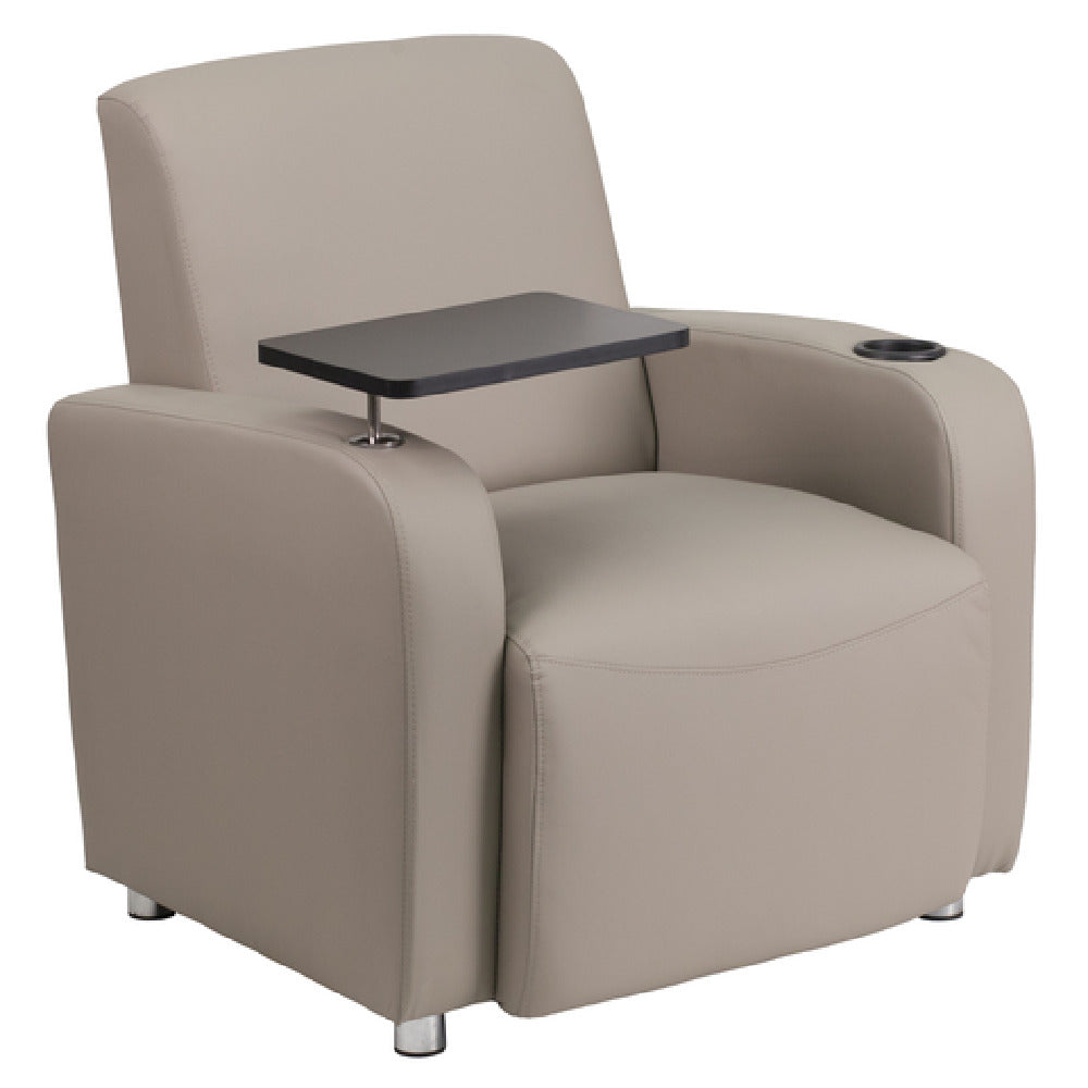 Flash Furniture BT-8217-GV-GG Guest Chair Taut Seat And Back LeatherSoft Upholstery