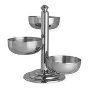 Steelite 5850JX132 Condiment Stand 3-compartement 3-1/4" X 1-1/4" X 7-1/2"H