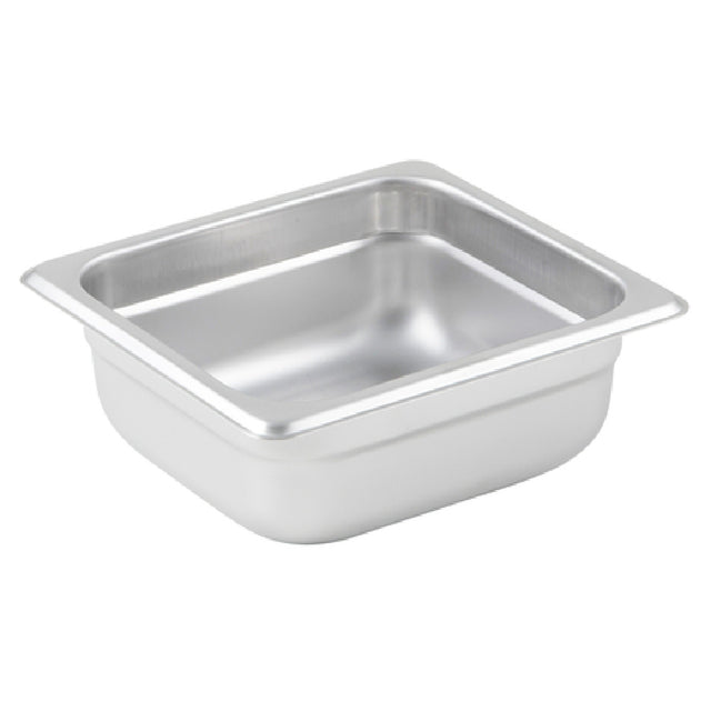 Winco SPJP-602 Steam Table Pan 1/6 Size 6-7/8" X 6-5/16" X 2-1/2" Deep