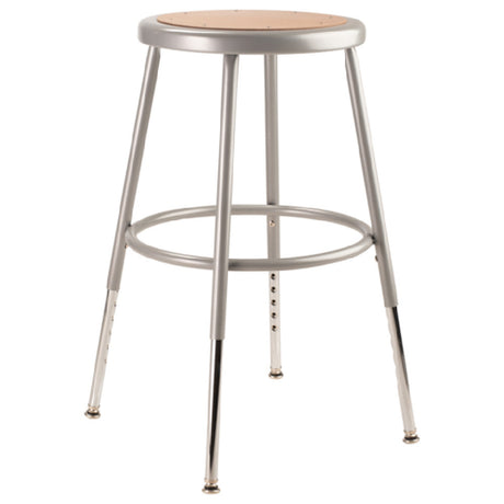 National Public Seating 6218H NPS® Heavy Duty Steel Stool 19"-27" Height Adjustable