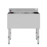 Koolmore KM-UIB-1830 Commercial Underbar Ice Bin 30"W 98 Lbs. Ice Storage Capacity