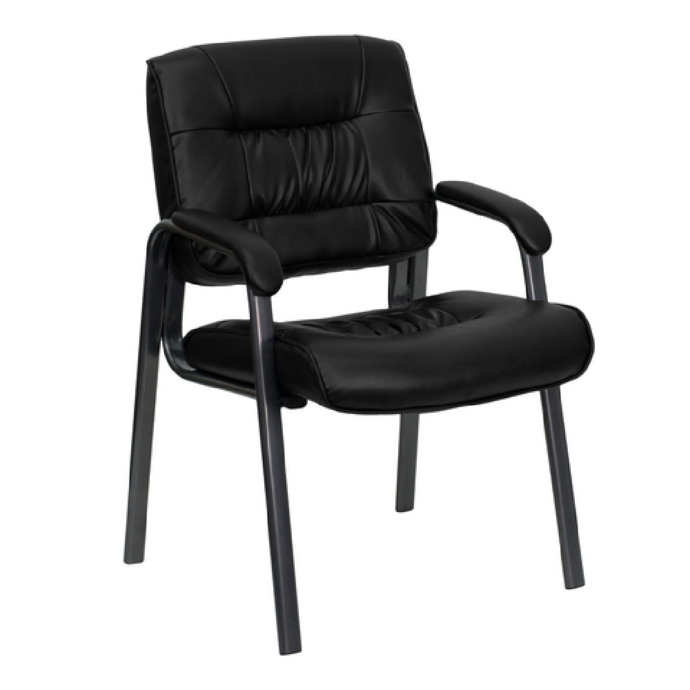 Flash Furniture BT-1404-BKGY-GG Executive Side Reception Chair 250 Lb. Weight Capacity